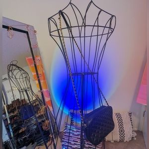 Cross over womens faux leather cross-stitch bag